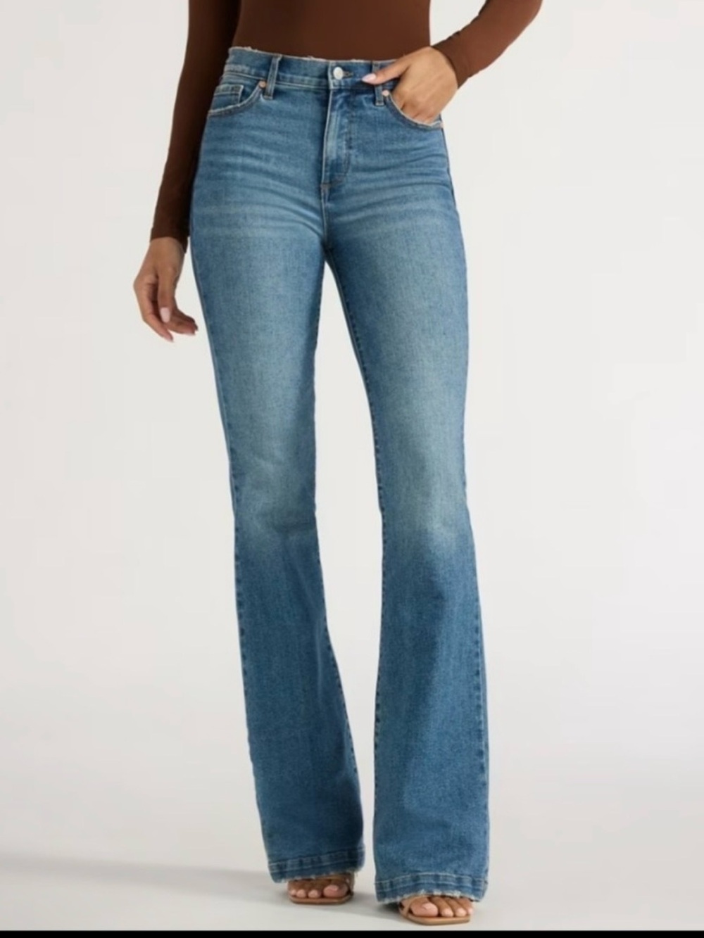 SOFIA JEANS LUXE VINTAGE DENIM MELISA FLARE HIGH RISE, SIZE 12 NEW SOFIA VERGARA